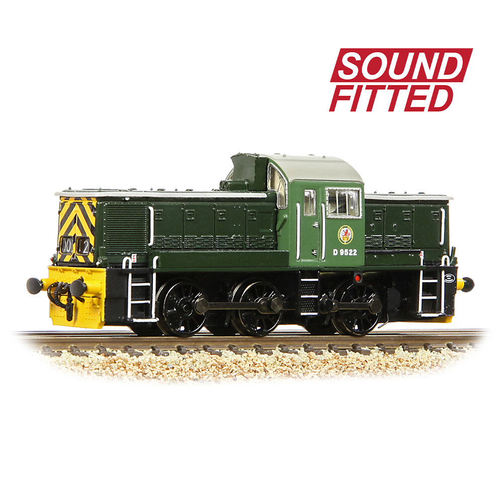 Class 14 D9522 BR Green (Wasp Stripes) - Sound Fitted